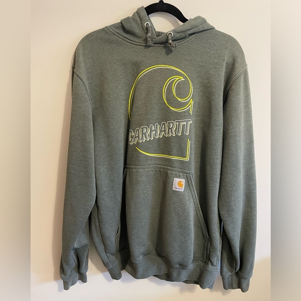 CARHARTT-Loose Fit Midweight "C" Graphic Sweatshirt size small